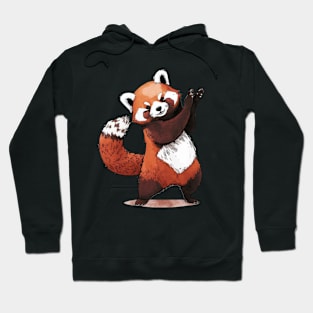 Playful and Adorable Red Panda Hoodie